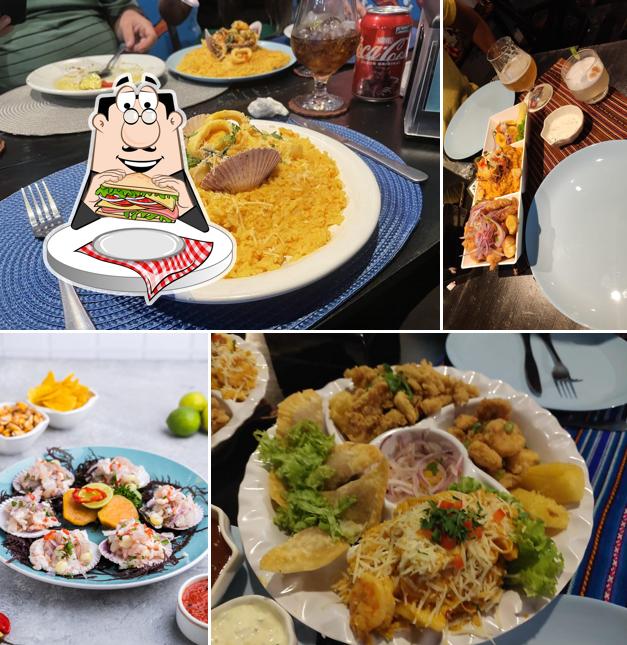 Clube sanduíches em Costazul Seafood