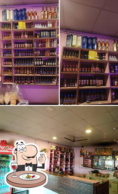 This is the image depicting food and wine at Hotel KalpRaj & Beer Bar