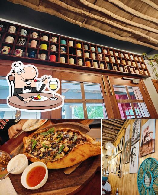 The restaurant's food and beverage