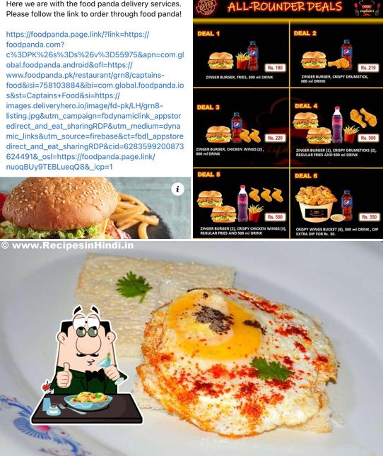Meals at Captain's Fast Food