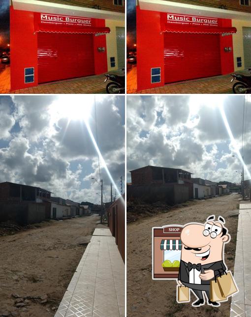 O exterior do Music Burguer