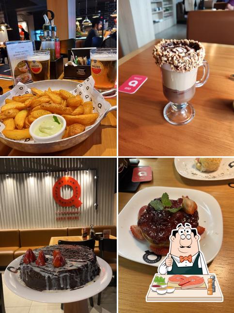 Peixe e fritas em Quiero Café