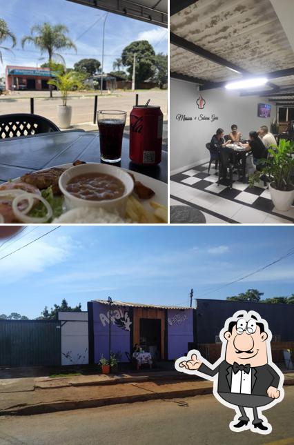 O interior do Massas e Sabores Goiás