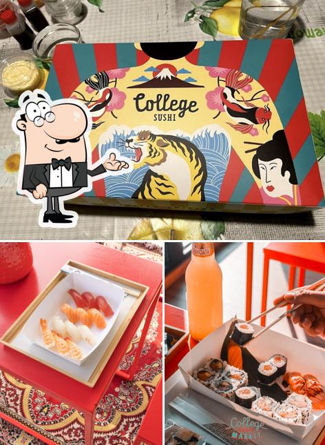 Dai un'occhiata agli interni di College Sushi Market Pokéria