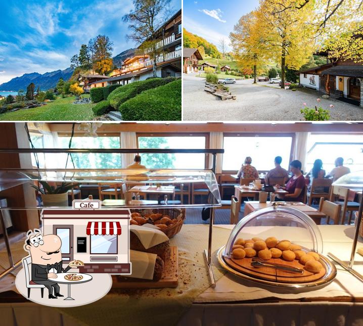 Tra le diverse cose da Hotel Lindenhof by Crossworld AG si possono trovare la esterno e cibo