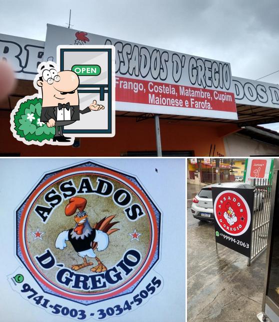 O exterior do Assados d'Gregio