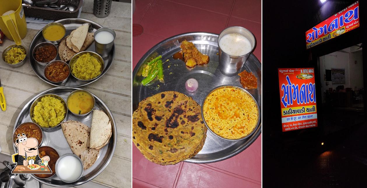 Food at Somnath Kathiyawadi Thali