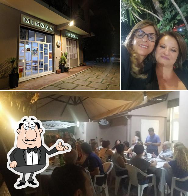 Gli interni di Mimosa Pizzeria