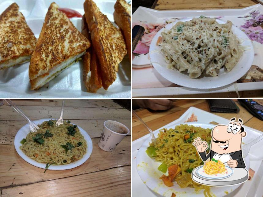 Spaghetti carbonara at Indian Flavour