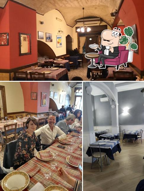 Tra le varie cose da Ristorante Pizzeria La Lampara si possono trovare la interni e tavolo da pranzo