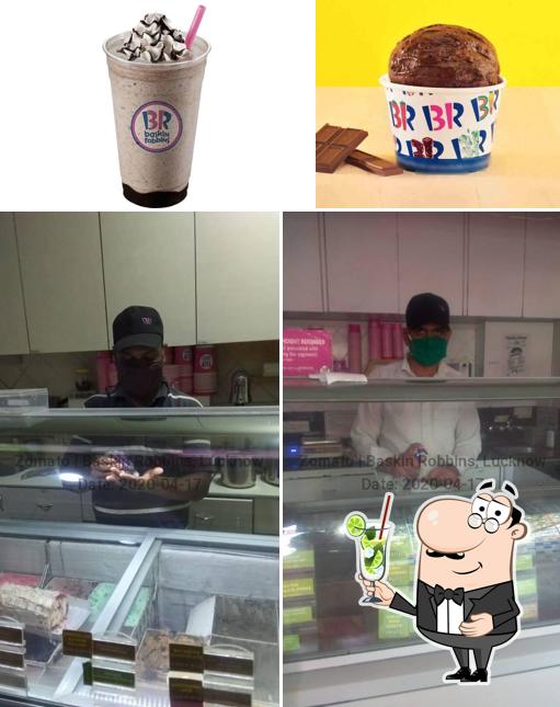 Enjoy a drink at Baskin Robbins - Ice Cream Desserts