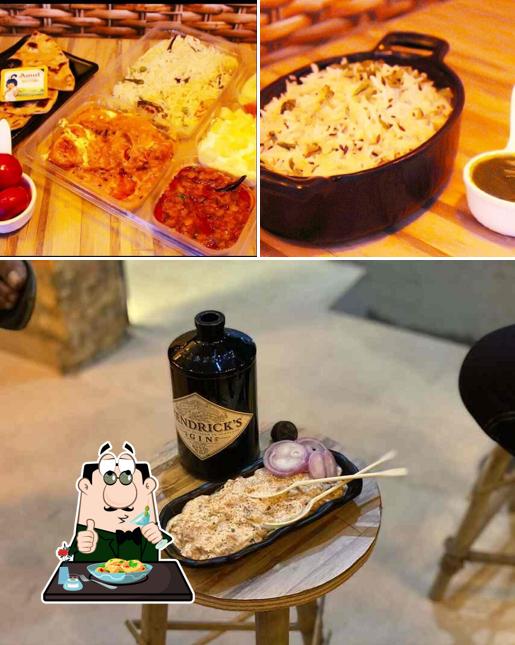 The restaurant's food and beverage