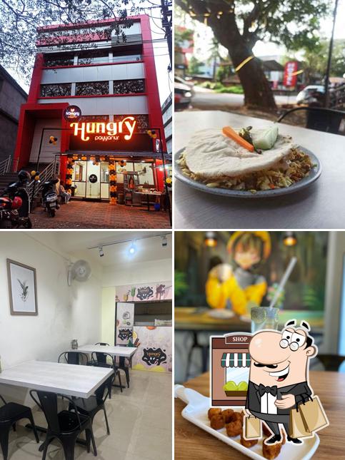 Among different things one can find exterior and interior at Hungry Payyanur, Kandoth