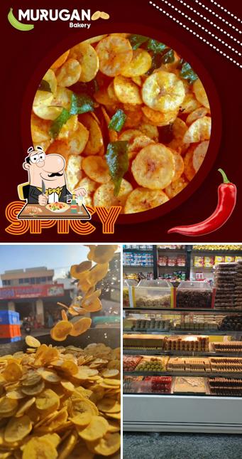 Food at Murugan Bakery