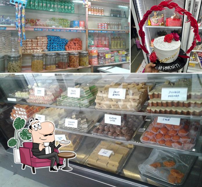 The interior of New Krishna Bakery