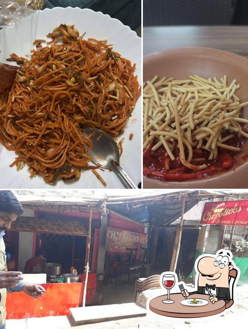 Chopsticks Chinese Corner is distinguished by food and exterior