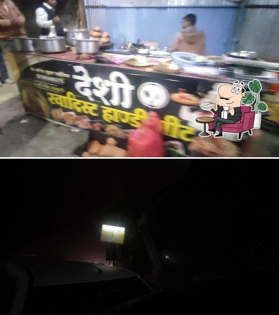The interior of Desi Tasty Handi Meat and Biryani Kushinagar/ देशी स्वादिस्ट हण्डी मीट और बिरयानी