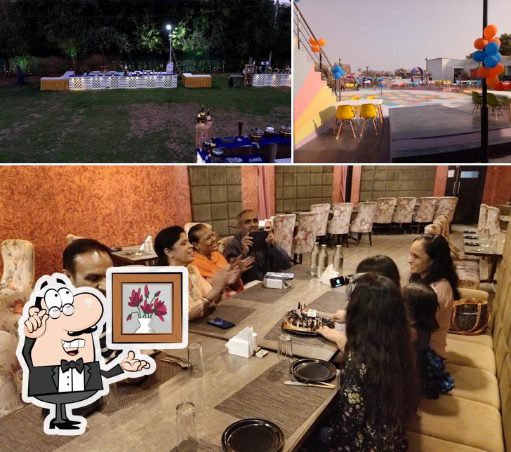 Take a seat at one of the tables at Moments By Jaiswal