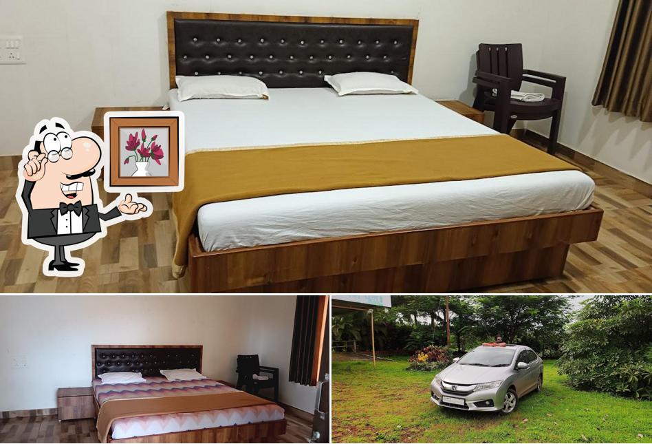 The picture of interior and exterior at Ranwara hotel