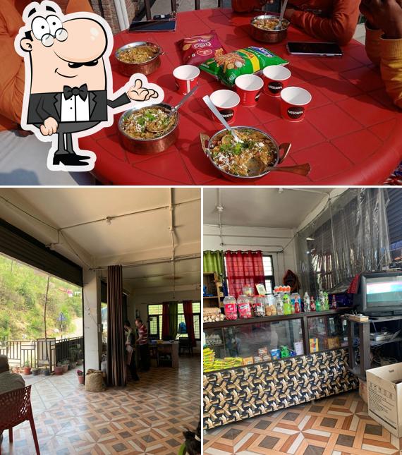 Take a look at the image displaying interior and food at Swastik Bhoj and Home Stay