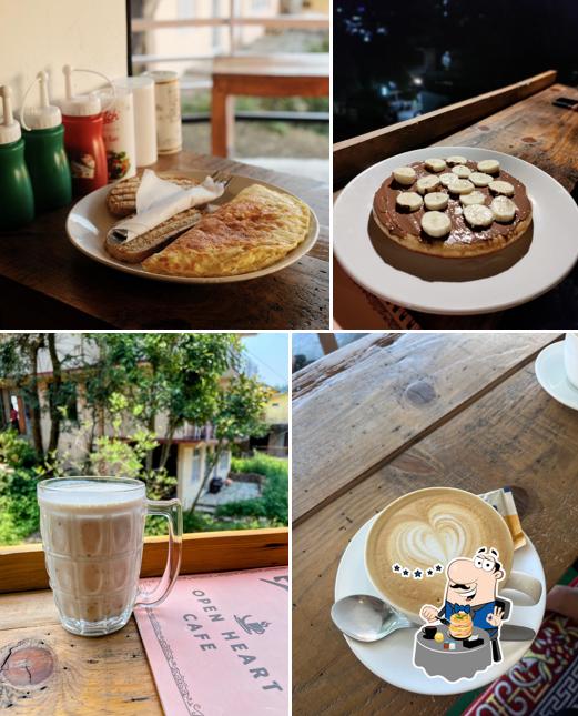 The photo of food and drink at Open heart cafe
