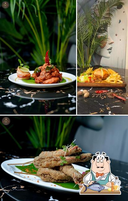 Grilled salmon at CatchUp- Club, Brew House and Rooftop HSR Layout Bangalore