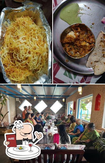 Take a look at the picture depicting food and interior at The Queen's Cafe Restaurant