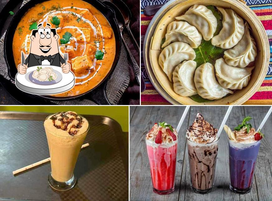 Dumplings at Hustle & Bustle Cafe and Restaurant