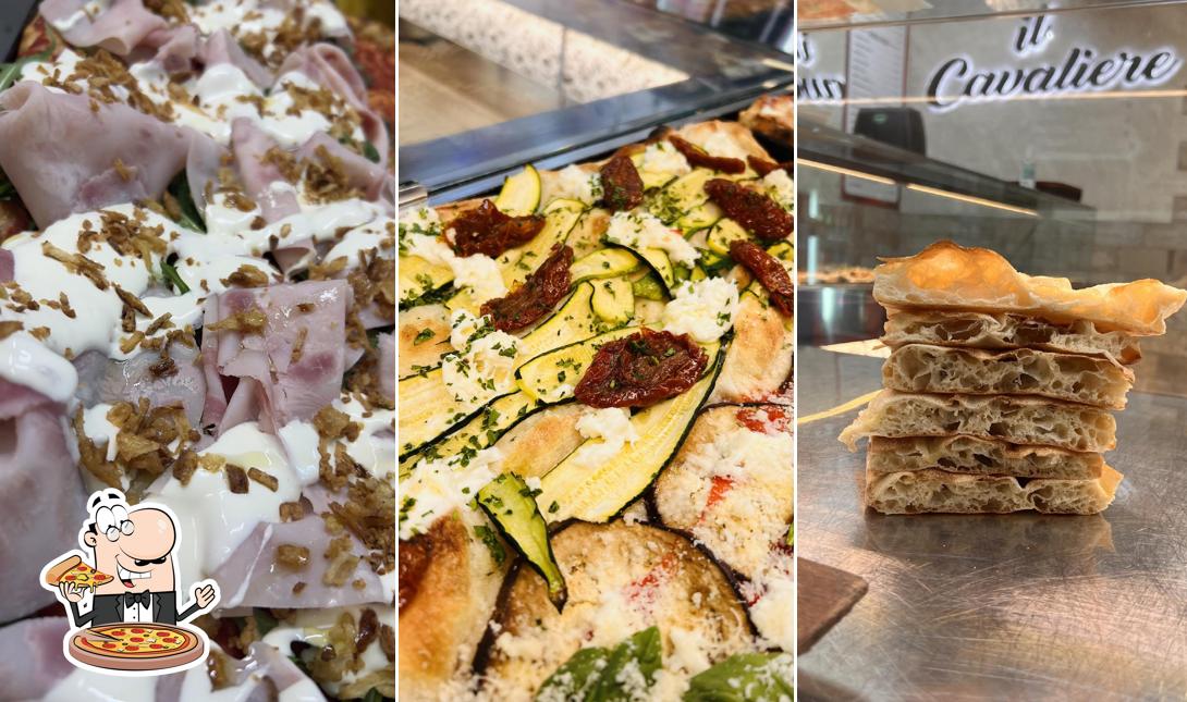 A Pizzeria Il Cavaliere, puoi provare una bella pizza