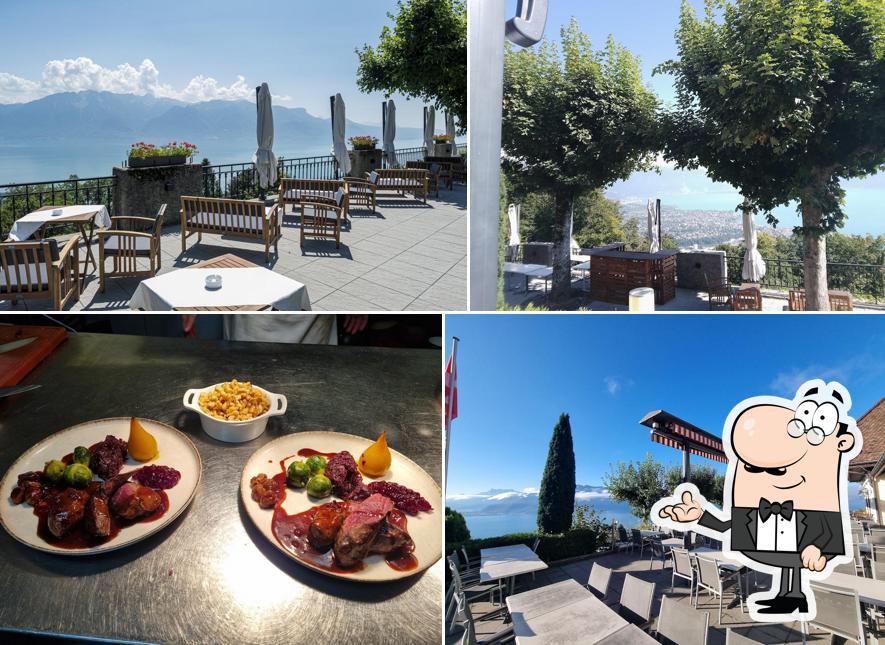 Gli interni di Restaurant Le Chalet du Mont-Pèlerin