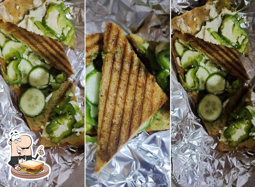 Grilled cheese sandwich at Organic cafe