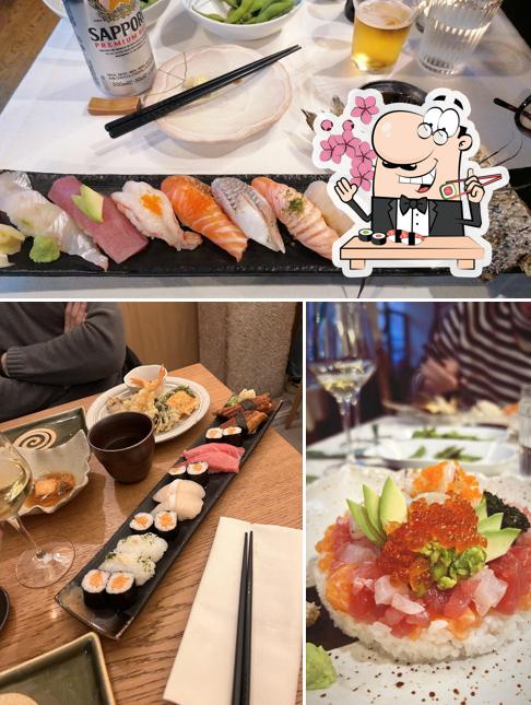 Prenditi le varie opzioni di sushi