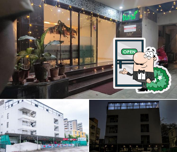 You can get some fresh air outside Hotel Tulsi