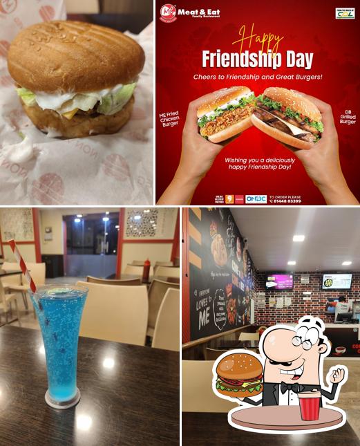 Try out a burger at Meat and Eat Rajapalayam