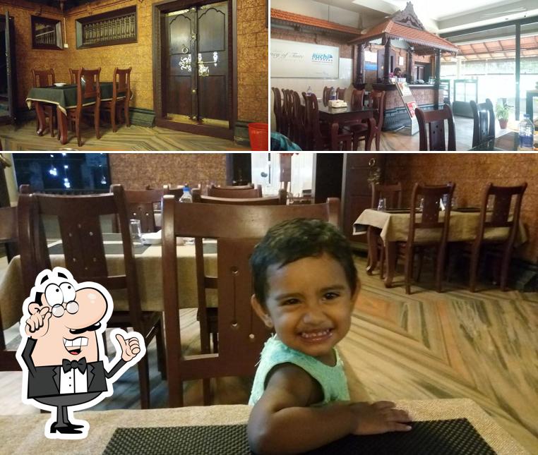 The interior of Ruchi Village Restaurant