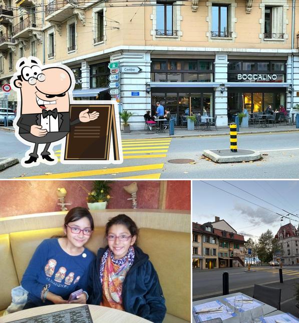 Goditi la vista dall'area esterna di Restaurant Boccalino