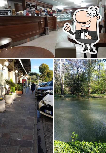 La esterno e interni del ristorante