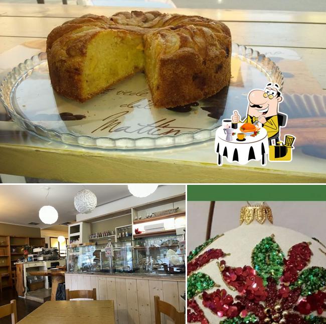 Tra le diverse cose da Bar Caffetteria La Bottega di Simona si possono trovare la cibo e interni
