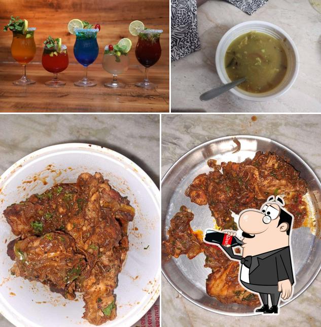 Among various things one can find drink and food at Anjappar Grand