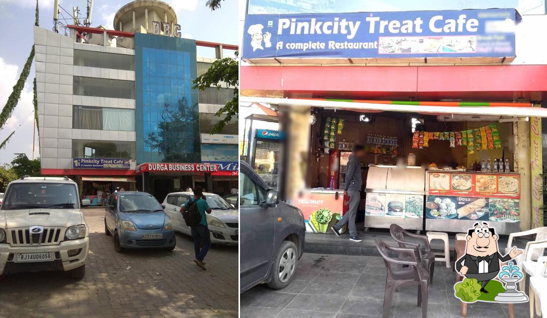 The exterior of Pinkcity treat cafe