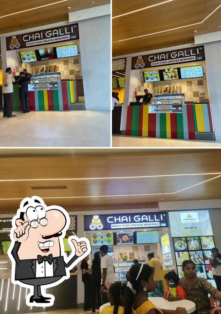 The interior of Chai Galli Aerohub