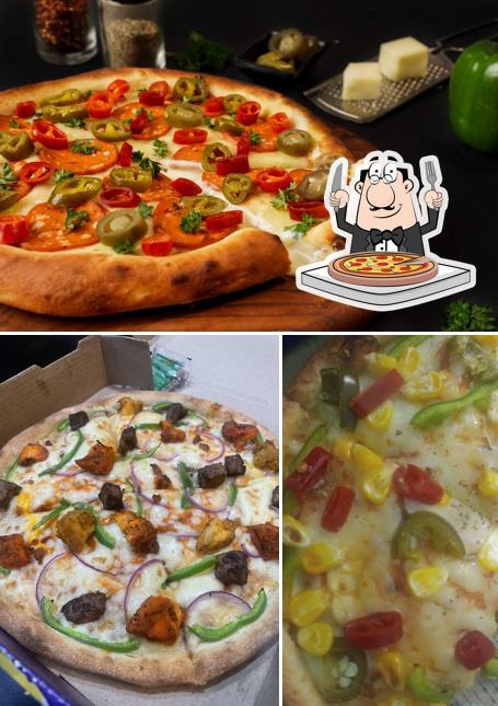 Pick pizza at Crusto's - Cheese Burst Pizza By Olio