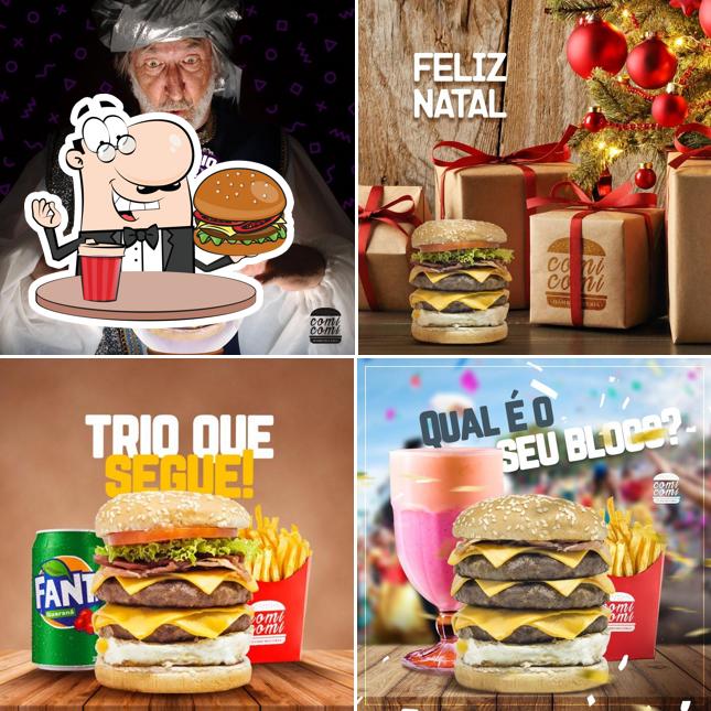 Os hambúrgueres do Comi-Comi Hamburgueria e Pizza irão saciar diferentes gostos