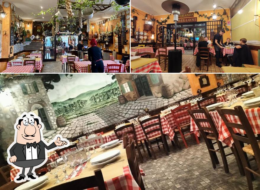 Gli interni di Trattoria "I Belloni"
