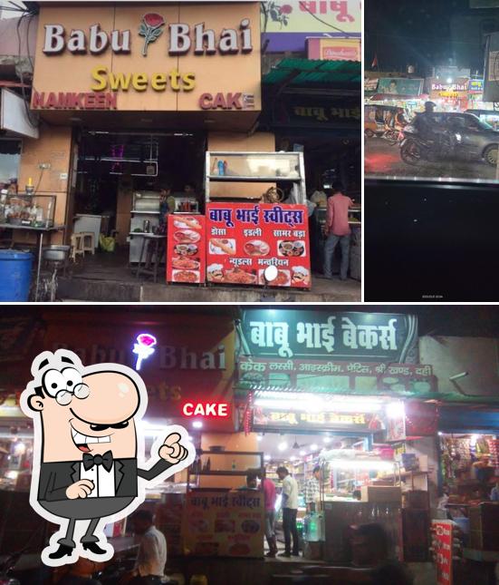 The interior of Babu Bhai Sweets