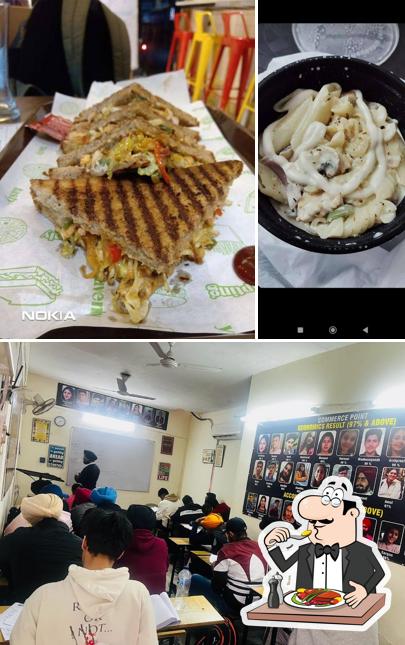 Among different things one can find food and interior at Rosenberg Cafe