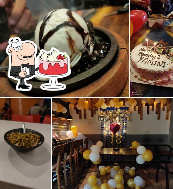 Red velvet cake at Hangout cafe
