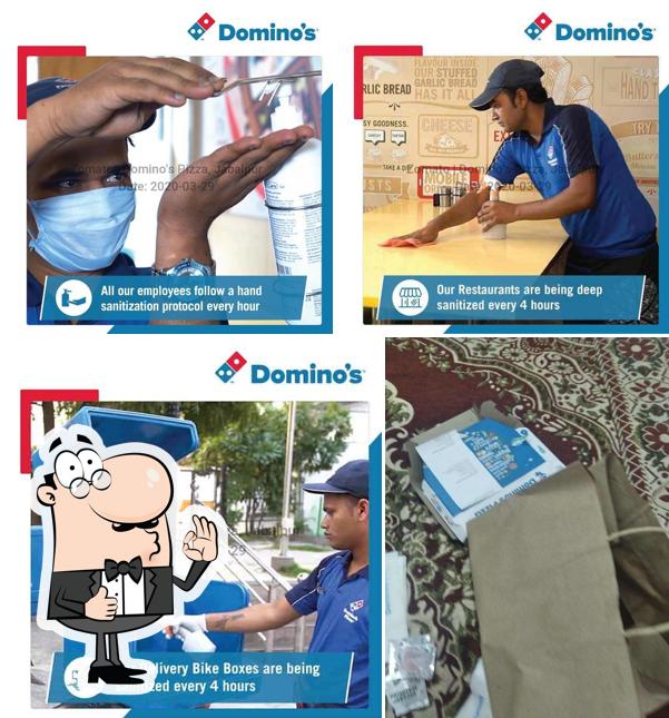 Look at the picture of Domino's Pizza