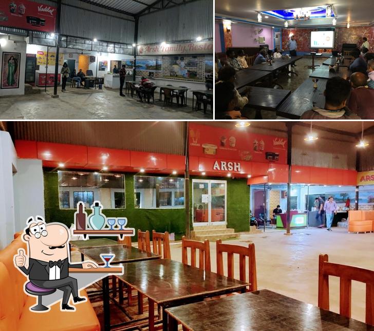 The interior of Arsh Restaurant