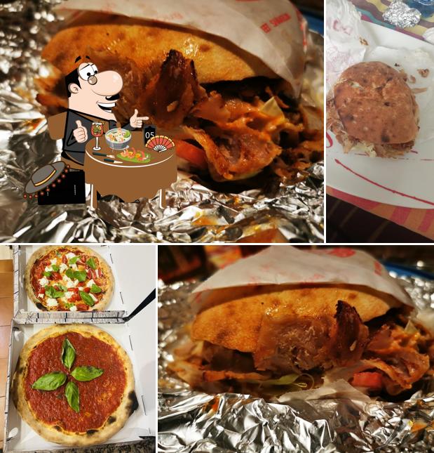 Panino con maiale stirato al Istanbul Kebab pizza